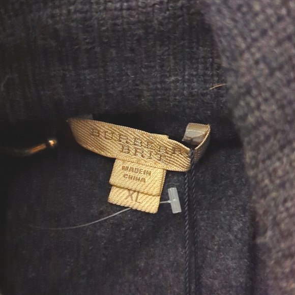 Burberry Brit wool charcoal motorcycle jacket in a XL - Picture 2 of 11